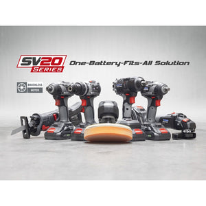 Sealey Brushless Angle Grinder Kit 20V SV20 Series - 2 Batteries