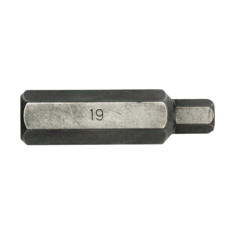 Teng Bit 19mm Hex 75mm Long 12mm Hex Drive