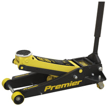 Load image into Gallery viewer, Sealey Trolley Jack 3 Tonne Low Profile Rocket Lift Yellow
