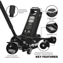 Load image into Gallery viewer, Sealey Trolley Jack 4 Tonne Low Profile Rocket Lift Black
