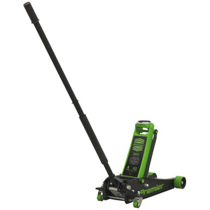 Sealey Trolley Jack 4 Tonne Low Profile Rocket Lift Green