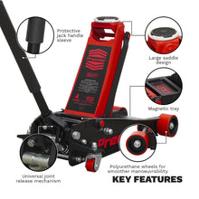 Load image into Gallery viewer, Sealey Trolley Jack 4 Tonne Low Profile Rocket Lift Red
