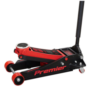 Sealey Trolley Jack 4 Tonne Low Profile Rocket Lift Red