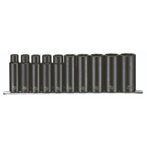 Teng Impact Socket Set Deep MM 1/2" Drive 12pcs