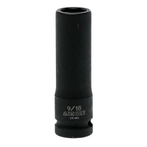 Teng Impact Socket 1/2" Drive Deep 9/16" - 6pt