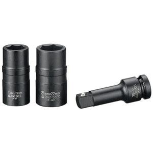 Teng Impact Sockets Double End 1/2" Drive 3pc