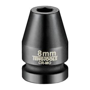 Teng Impact Socket 1/2" Drive 8mm DIN - 6pt