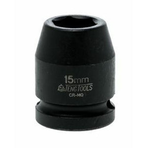 Teng Impact Socket 1/2" Drive 15mm DIN - 6pt