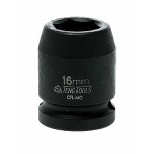 Teng Impact Socket 1/2" Drive 16mm DIN - 6pt