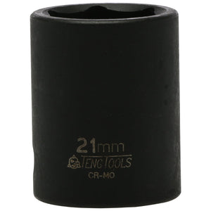 Teng Impact Socket 1/2" Drive 21mm ANSI - 6pt