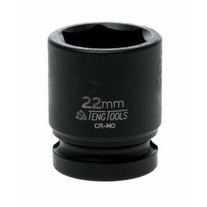 Teng Impact Socket 1/2" Drive 22mm DIN - 6pt