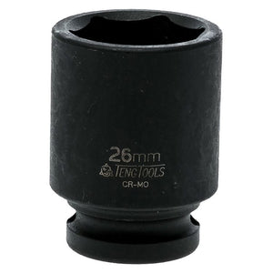 Teng Impact Socket 1/2" Drive 26mm DIN - 6pt