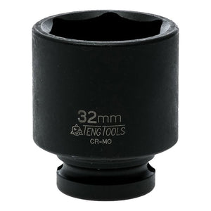 Teng Impact Socket 1/2" Drive 32mm DIN - 6pt