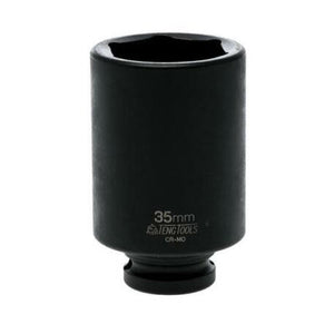 Teng Impact Socket 1/2" Drive Deep 35mm DIN - 6pt