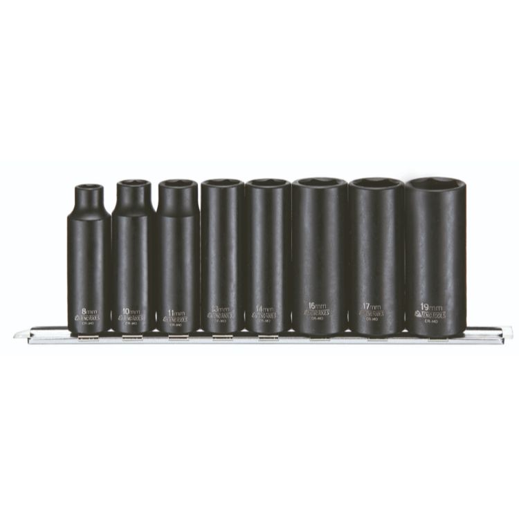 Teng Impact Socket Set MM Deep 3/8