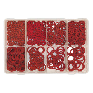 Sealey Fibre Washer Assortment 600pc - Metric