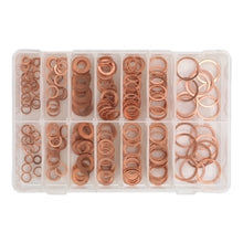 Load image into Gallery viewer, Sealey Diesel Injector Copper Washer Assortment 250pc - Metric
