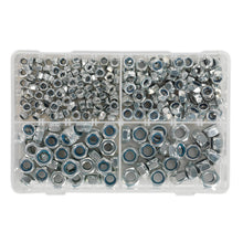 Load image into Gallery viewer, Sealey Nylon Locknut Assortment 300pc M6-M12 Metric
