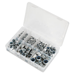 Sealey Nylon Locknut Assortment 255pc M4-M16