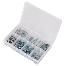 Load image into Gallery viewer, Sealey Setscrew, Nut &amp; Washer Assortment 444pc High Tensile M5 Metric
