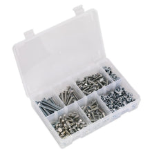 Load image into Gallery viewer, Sealey Setscrew, Nut &amp; Washer Assortment 408pc High Tensile M6 Metric
