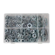 Load image into Gallery viewer, Sealey Flat Washer Assortment 495pc M6-M24 Form C Metric
