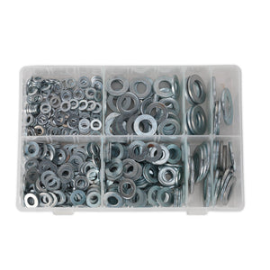 Sealey Flat Washer Assortment 495pc M6-M24 Form C Metric