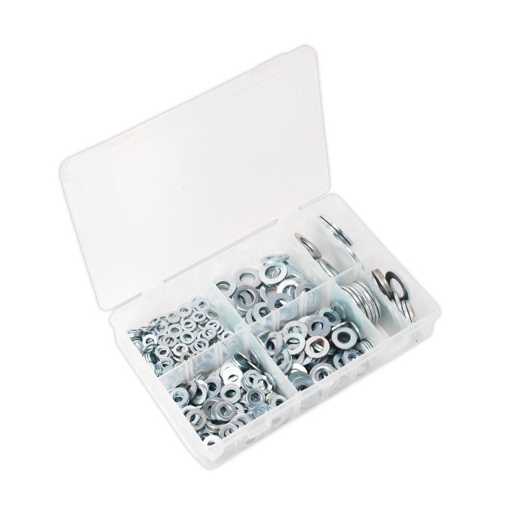 Sealey Flat Washer Assortment 495pc M6-M24 Form C Metric