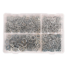 Load image into Gallery viewer, Sealey Lock Washer Assortment 1000pc Serrated Internal M5-M10 Metric
