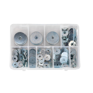 Sealey Repair Washer Assortment 240pc M5-M10 Metric Zinc Plated