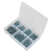 Load image into Gallery viewer, Sealey Self-Drilling Screw Assortment 500pc Pan Head Phillips Zinc
