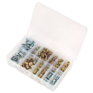 Sealey Brake Pipe Nut Assortment 200pc - Metric & Imperial