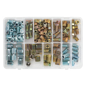 Sealey Brake Pipe Nut Assortment 200pc - Metric & Imperial