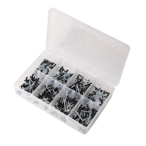 Sealey Rivet Assortment 200pc Black Anodised