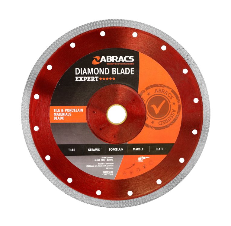 Abracs Tile & Porcelain Cutting Diamond Blade 230mm x 2.4mm x 25.4/22mm