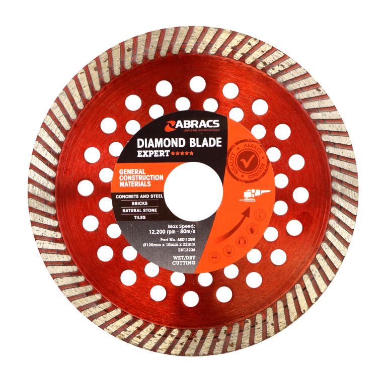 Abracs Diamond Blade 125mm x 10mm x 22mm GCM - Expert