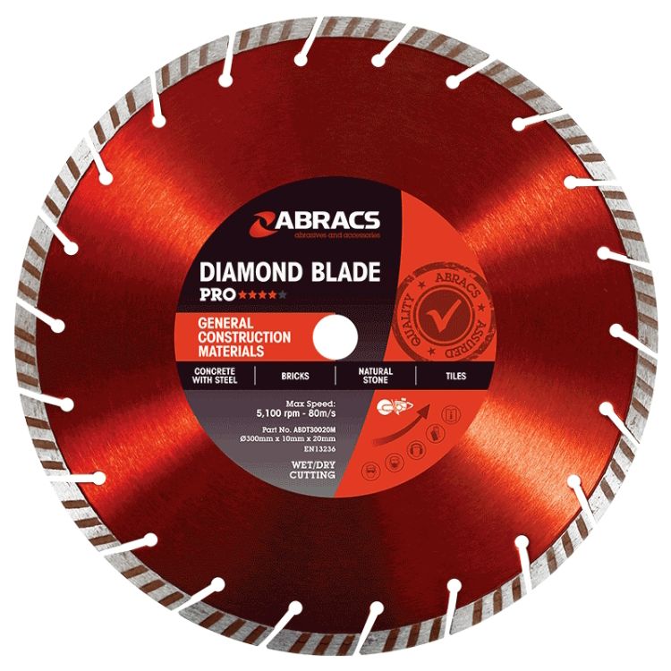 Abracs Diamond Blade 115mm x 10mm x 22mm GCM - Pro