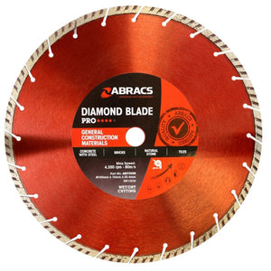 Abracs Diamond Blade 350mm x 10mm x 25.4mm GCM - Pro