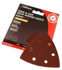 Abracs Hook & Loop Triangle 93mm x 93mm x 80Grit