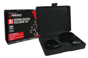 Abracs 8pc Holesaw Downlighter Set