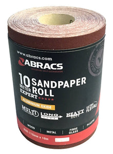 Abracs General Purpose Sandpaper Roll 115mm x 10M x 180Grit