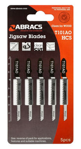 Abracs Jigsaw Blade Wood T101AO (5pcs)