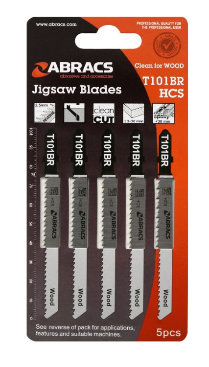 Abracs Jigsaw Blade Wood T101BR (5pcs)