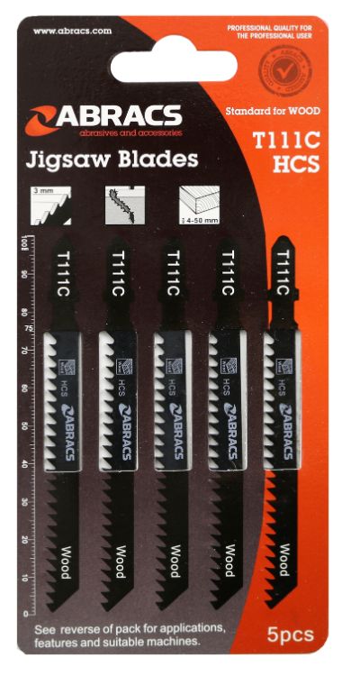 Abracs Jigsaw Blade Wood T111C (5pcs)