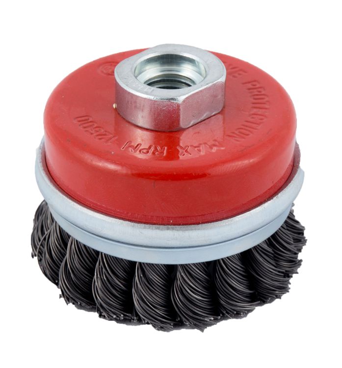 Abracs Wire Brush Twist Knot Cup 70mm x M14