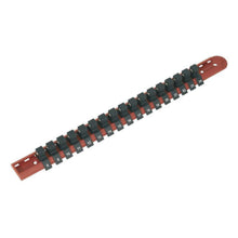 Load image into Gallery viewer, Sealey Socket Retaining Rail, 17 Clips 1/2&quot; Sq Drive (Premier)
