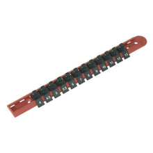 Load image into Gallery viewer, Sealey Socket Retaining Rail, 12 Clips 1/4&quot; Sq Drive (Premier)
