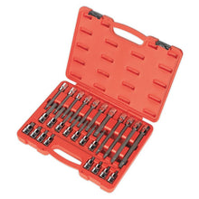 Load image into Gallery viewer, Sealey Spline Socket Bit Set 26pc 1/2&quot; Sq Drive (Premier)
