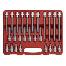 Load image into Gallery viewer, Sealey Spline Socket Bit Set 26pc 1/2&quot; Sq Drive (Premier)
