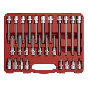 Sealey Spline Socket Bit Set 26pc 1/2" Sq Drive (Premier)